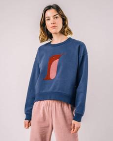 Penguin Sweatshirt Indigo via Brava Fabrics