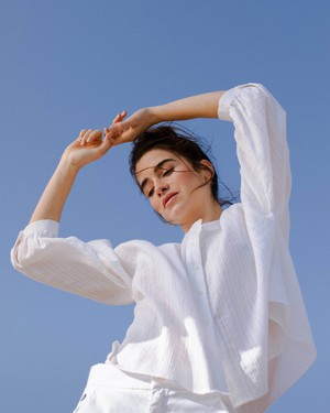 Ivory Boho Bluse White from Brava Fabrics