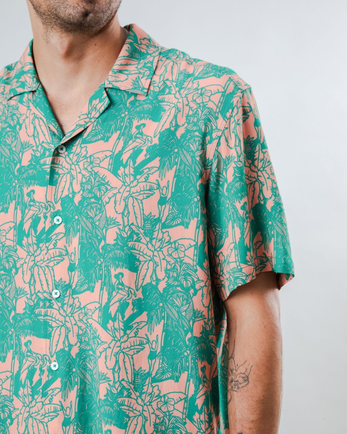 Helios Aloha Shirt Pink from Brava Fabrics