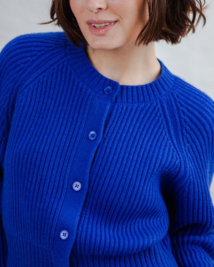 Woll Kurzjacke Blue Klein from Brava Fabrics