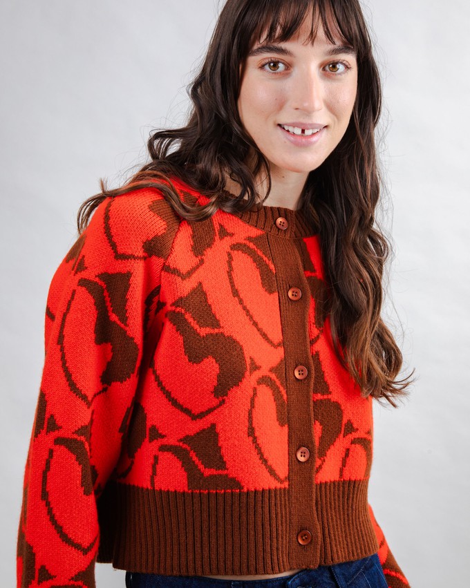 Heart Kurzstrickjacke aus Wolle from Brava Fabrics