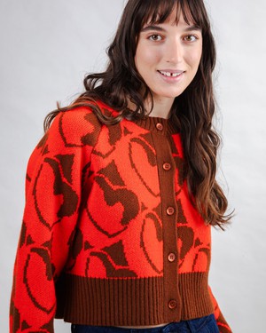 Heart Kurzstrickjacke aus Wolle from Brava Fabrics