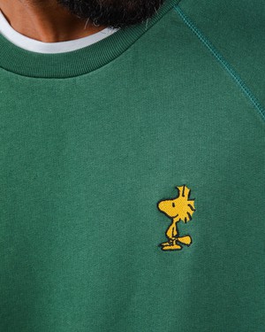 Peanuts Woodstock Sweatshirt Grün from Brava Fabrics