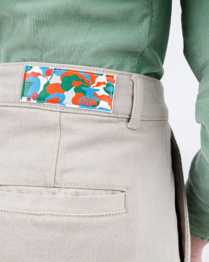 Weite Hose Ecru from Brava Fabrics