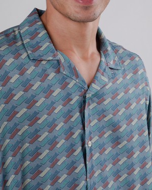 Inflatables Aloha Shirt Blau from Brava Fabrics