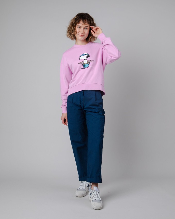 Peanuts Beach Sweatshirt Flieder from Brava Fabrics