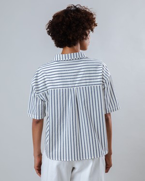 Sailor Cropped Blouse Blue from Brava Fabrics