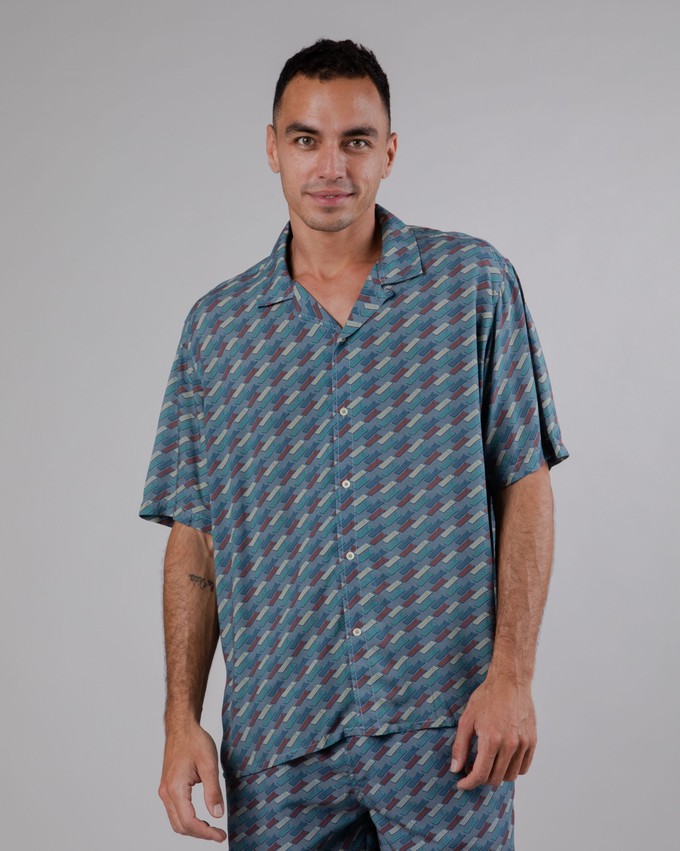Inflatables Aloha Shirt Blau from Brava Fabrics