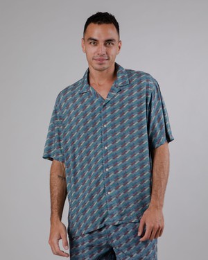 Inflatables Aloha Shirt Blau from Brava Fabrics