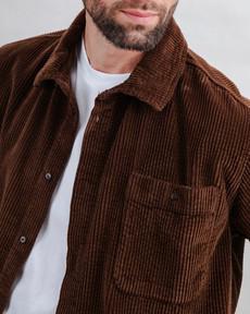 Cord Overshirt Schokolade via Brava Fabrics