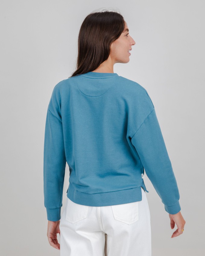 Peanuts Icecream Sweatshirt Blau from Brava Fabrics