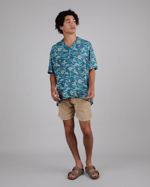 Peanuts Coast Aloha Shirt Ocean from Brava Fabrics