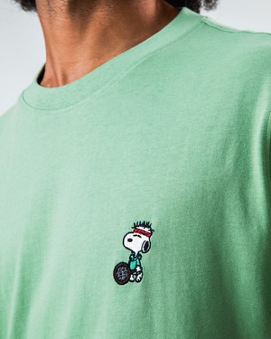 Peanuts Tennis Snoopy T-shirt Light Green from Brava Fabrics