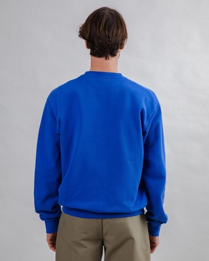 Noodles Label Sweatshirt Klein Blau from Brava Fabrics
