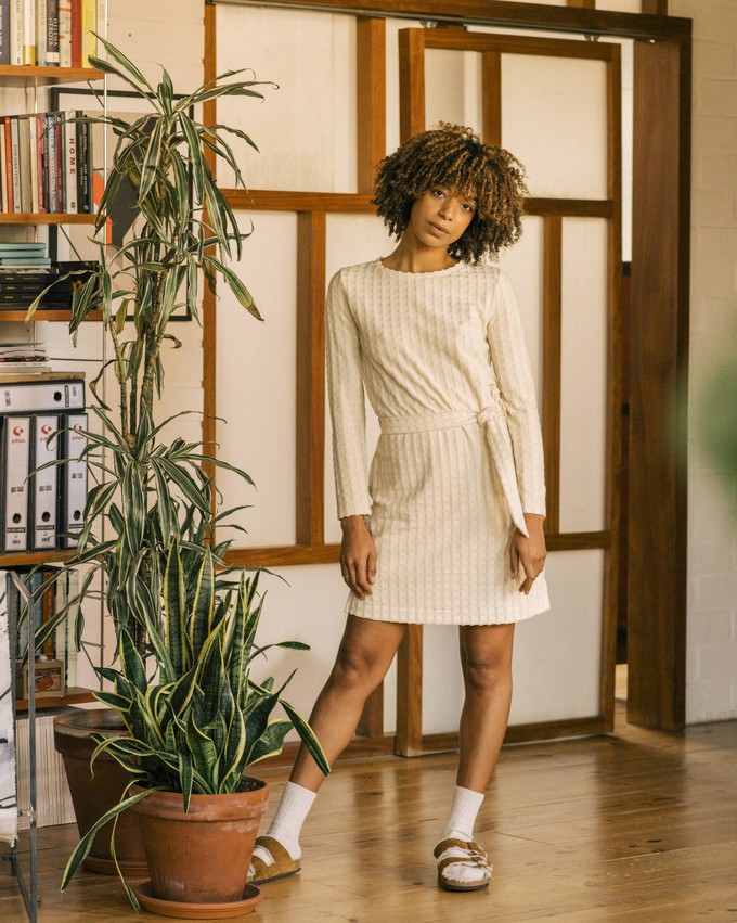 Terry Kleid mit GÃ¼rtel Beige from Brava Fabrics