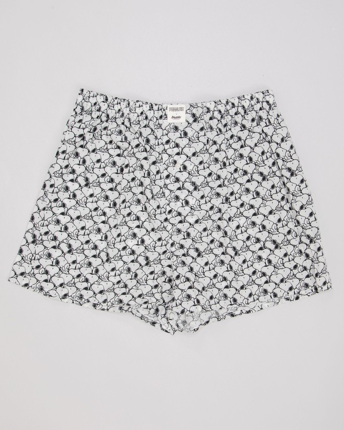 Peanuts B&W Baumwoll-Boxershorts Ecru from Brava Fabrics