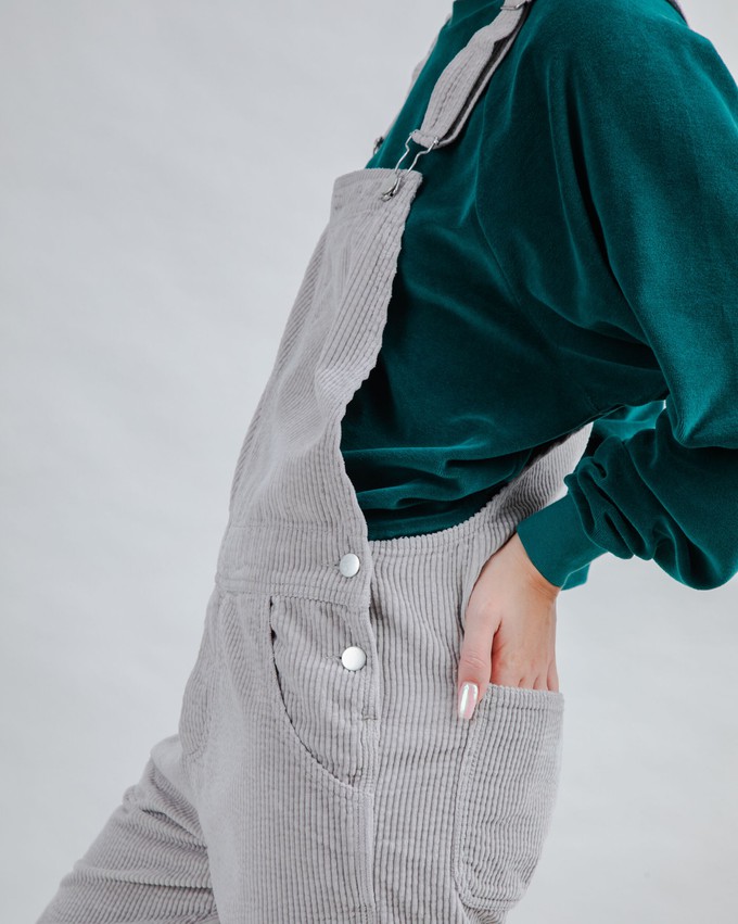 Cord-Latzhose Grau from Brava Fabrics