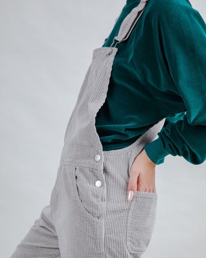 Cord-Latzhose Grau from Brava Fabrics