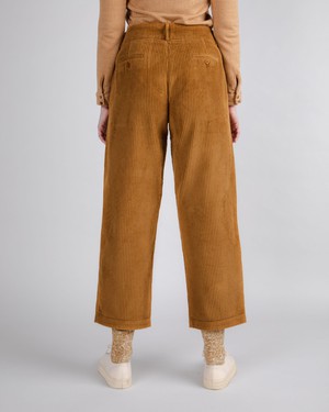 Cordhose mit Bundfalte Camel from Brava Fabrics