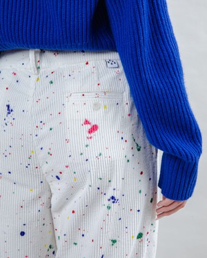 Splash Paint Cord-Faltenhose from Brava Fabrics