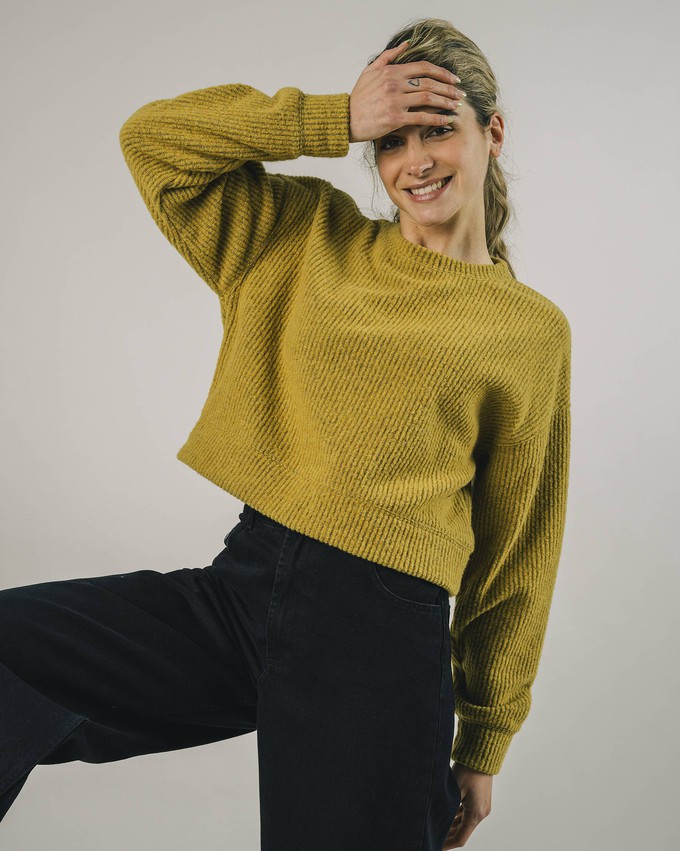 Cropped Sweater Mustard from Brava Fabrics
