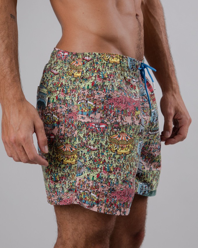 Where's Wally Fairground Badehose Mehrfarbig from Brava Fabrics