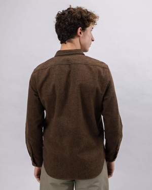 Heart Flannel Overshirt Braun from Brava Fabrics