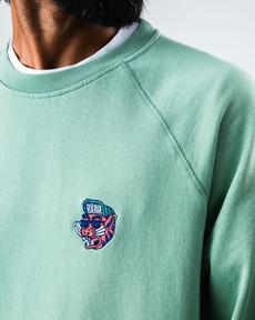 Asis Percales Tigris Sweatshirt Green via Brava Fabrics