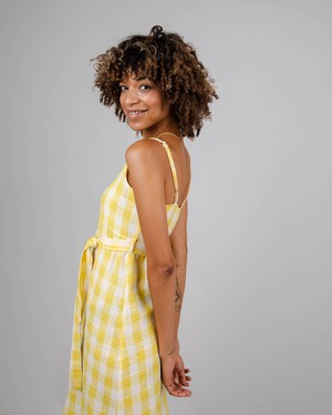 Lorena Träger-Kleid Lemon from Brava Fabrics