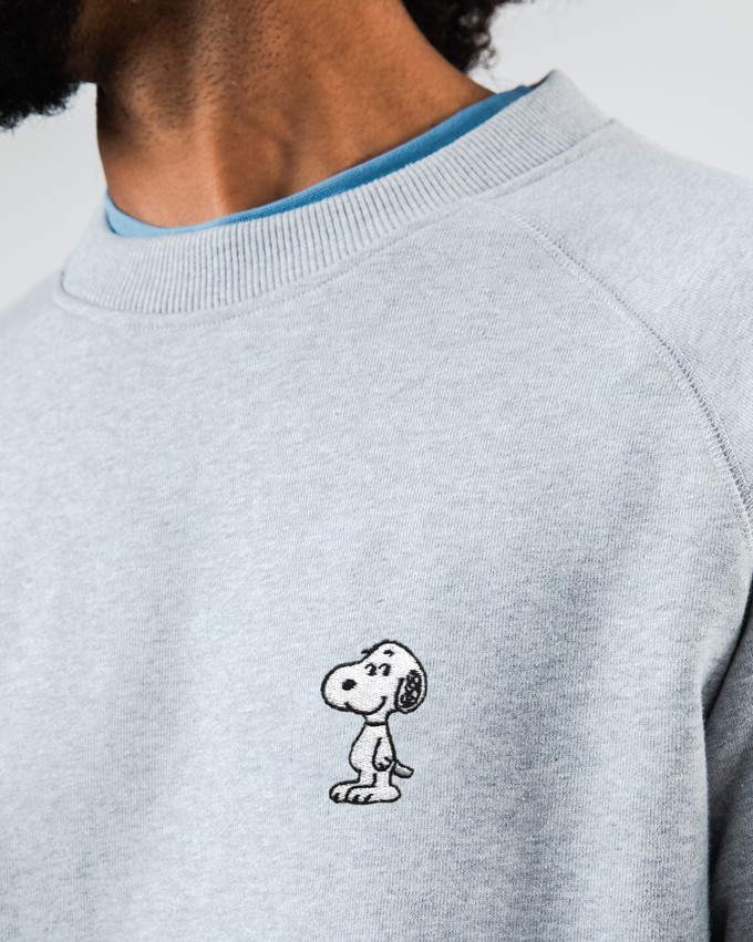 Peanuts Snoopy Sweatshirt Grau from Brava Fabrics