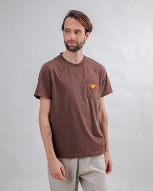 T-Shirt Choco Label Braun from Brava Fabrics