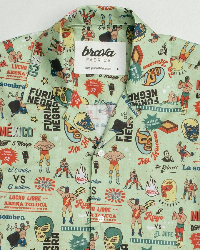Lucha Libre Aloha Hemd from Brava Fabrics