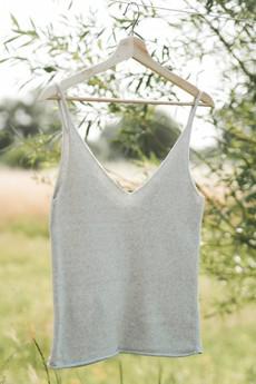 Top N°1 - Organic Textiles (XS-Light Grey) via BROL - Bewust Breigoed