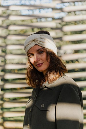 Headband N°2 - DutchMerino (S-Natural white) from BROL - Bewust Breigoed