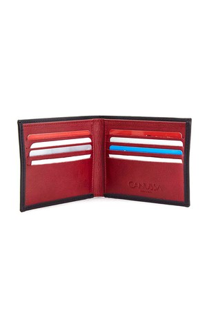 Slim wallet - Black/Red B2B from CANUSSA