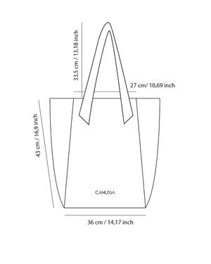 Second Life | Tote XXL shoulder bag - Ocean blue from CANUSSA