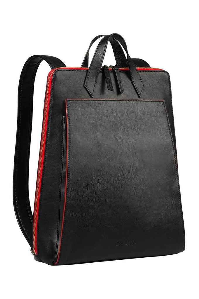 Urban laptop backpack - Black/Red from CANUSSA