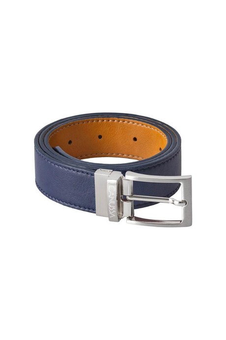 Reverse reversible belt – Blue/Camel from CANUSSA