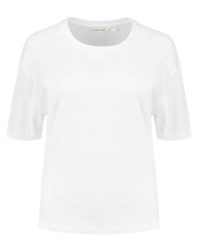 The White Cotton Tee from Charlie Mary