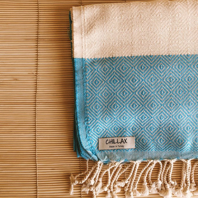 Chill Turquoise Turkish Towel from Chillax