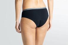 Essence Grey Period panty with organic cotton via Cocoro