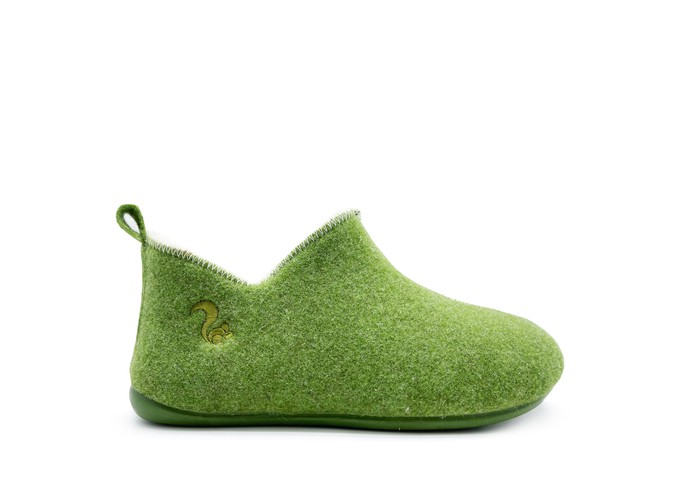 thies 1856 ® Kids Wool Slipper Boot light green (K) from COILEX