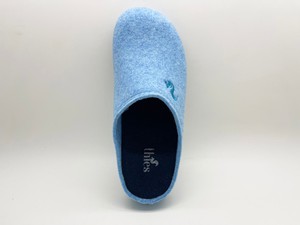 thies 1856 ® Recycled PET Slipper vegan light blue (W/X) from COILEX