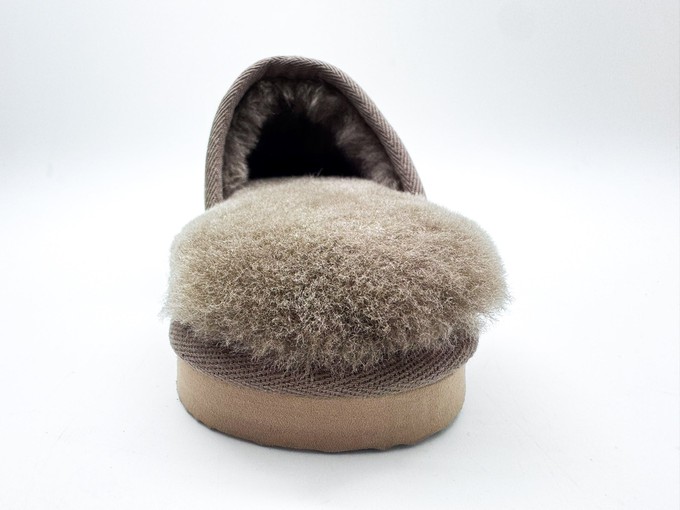 thies 1856 ® Sheepskin Grumpy Dad Slipper elephant grey from COILEX