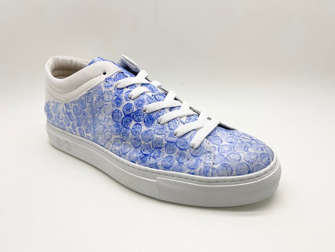 nat-2™ Sleek Low recycled bubble wrap blue (W/M/X) from COILEX