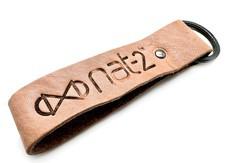 nat-2™ Leather Keychain red wine via COILEX