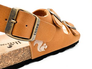 thies 1856 ® Eco Bio Backstrap Sandal vegan caramel (W/M/X) from COILEX