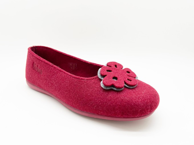 thies 1856 ® Recycled PET Ballerina vegan bordeaux from COILEX