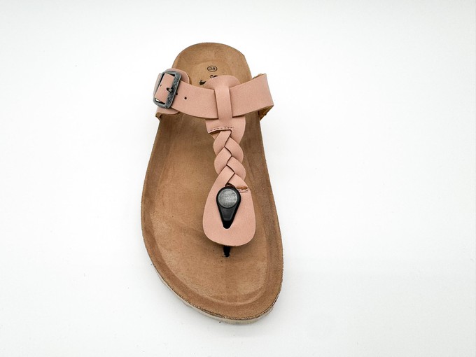 thies 1856 ® Eco Thong Braid Sandal vegan pale rose (W/X) from COILEX