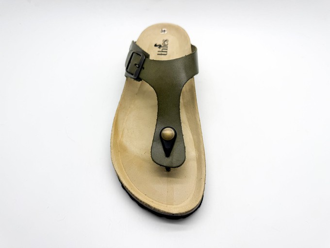 thies 1856 ® Eco Leather Thong Sandal avocado from COILEX